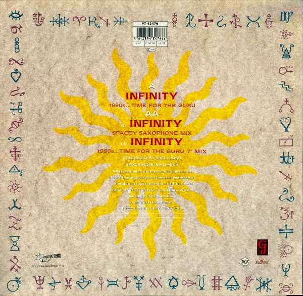 Guru Josh - Infinity (1990's...Time For The Guru) (12") (Near Mint (NM or M-))