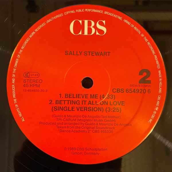 Sally Stewart - Betting It All On Love (12") (Near Mint (NM or M-))
