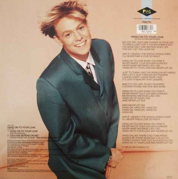 Jason Donovan - Hang On To Your Love (12") (Near Mint (NM or M-))