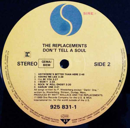The Replacements - Don't Tell A Soul (LP) (Near Mint (NM or M-))