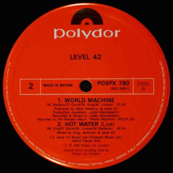 Level 42 - Lessons In Love (Extended Version) (12") (Near Mint (NM or M-))