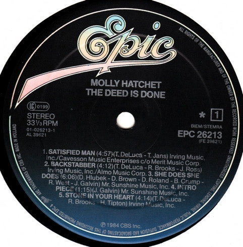 Molly Hatchet : The Deed Is Done (LP, Album)