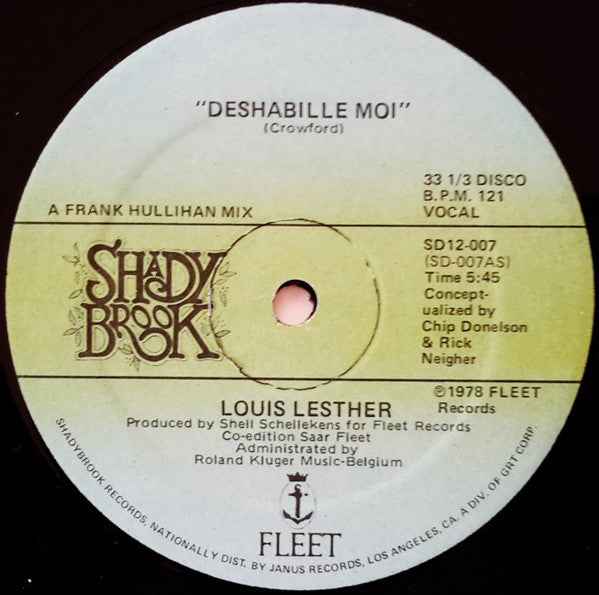 Louis Lesther - Deshabille Moi (12") (Near Mint (NM or M-))