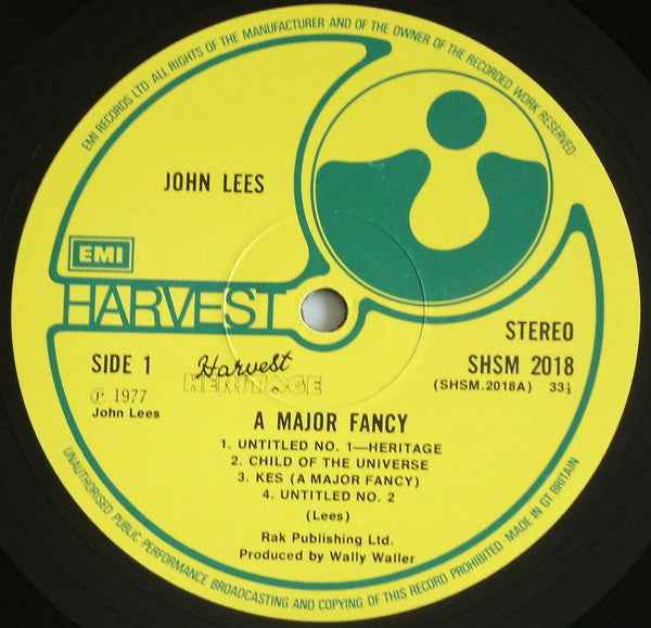 John Lees - A Major Fancy (LP) (Near Mint (NM or M-))