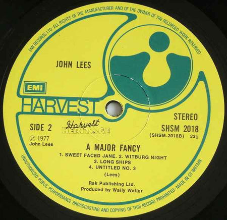 John Lees - A Major Fancy (LP) (Near Mint (NM or M-))