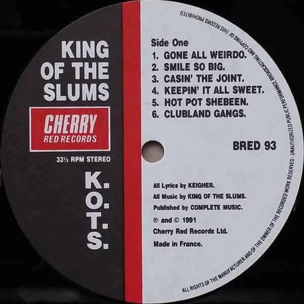 King Of The Slums - Blowzy Weirdos (LP) (Near Mint (NM or M-))