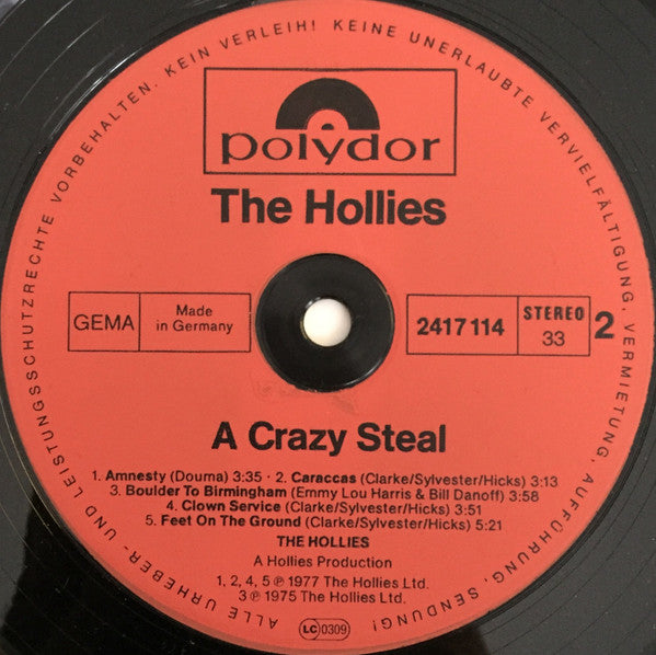 The Hollies : A Crazy Steal (LP, Album)
