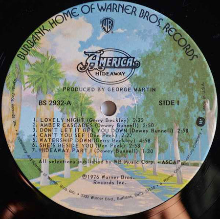 America  - Hideaway (LP) (Near Mint (NM or M-))