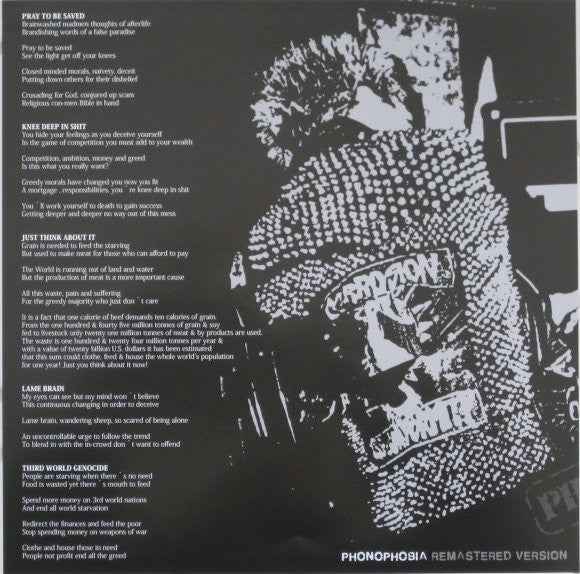 Extreme Noise Terror - Phonophobia (12") (Near Mint (NM or M-))