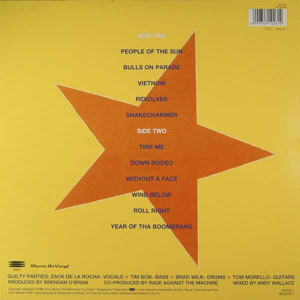 Rage Against The Machine - Evil Empire (LP) (Near Mint (NM or M-))
