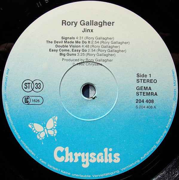 Rory Gallagher - Jinx (LP) (Near Mint (NM or M-))