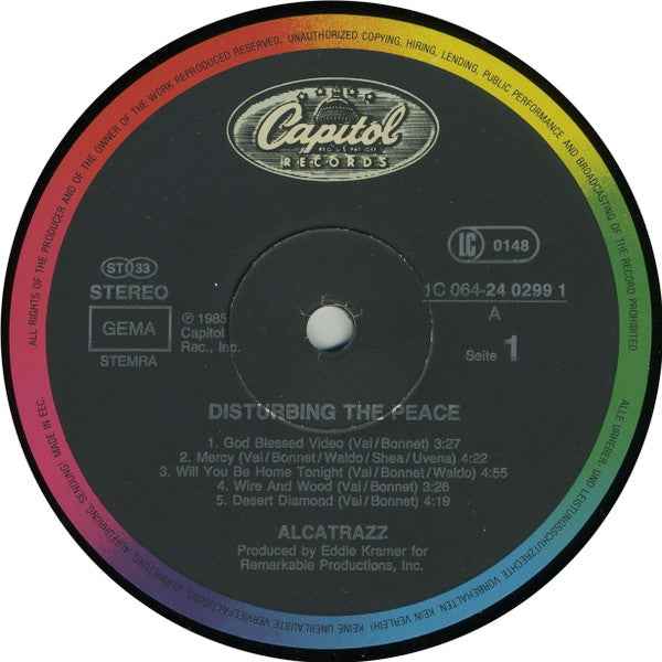 Alcatrazz - Disturbing The Peace (LP) (Near Mint (NM or M-))