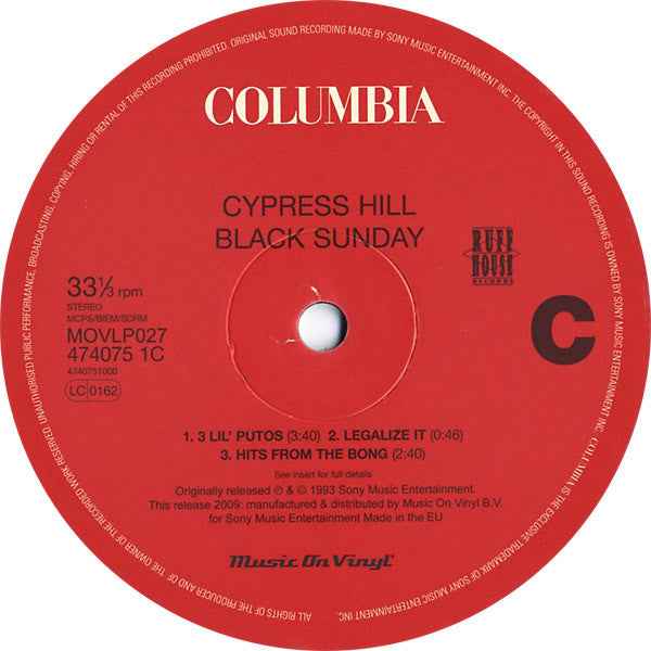Cypress Hill - Black Sunday (2xLP) (Near Mint (NM or M-))