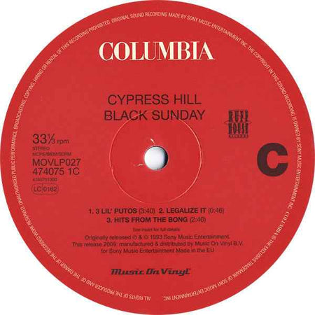 Cypress Hill - Black Sunday (2xLP) (Near Mint (NM or M-))
