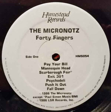 The Micronotz - 40 Fingers (LP) (Near Mint (NM or M-))