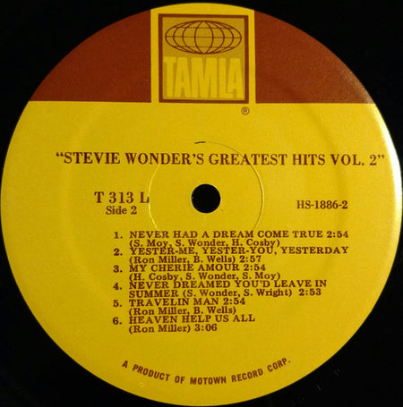 Stevie Wonder : Stevie Wonder's Greatest Hits Vol. 2 (LP, Comp)