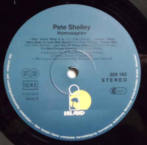 Pete Shelley - Homosapien (LP) (Near Mint (NM or M-))