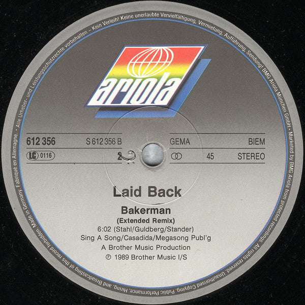 Laid Back : Bakerman (12", Maxi)