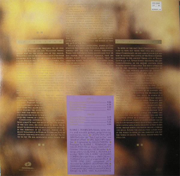 Blaine L. Reininger : Byzantium (LP, Album)