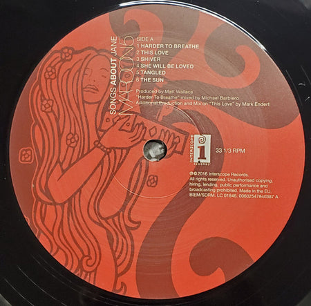 Maroon 5 : Songs About Jane (LP, Album, RE)