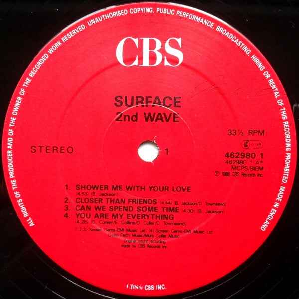 Surface - 2nd Wave (LP) (Near Mint (NM or M-))