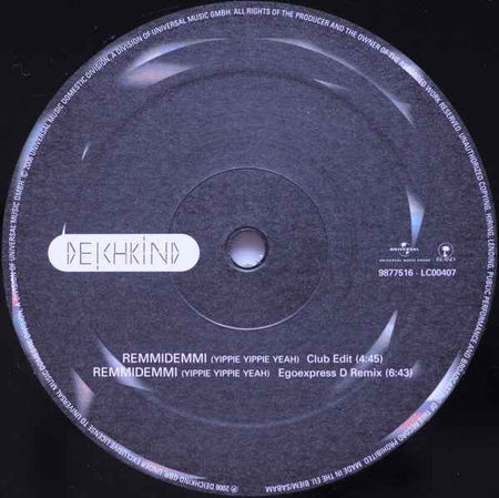 Deichkind - Remmi Demmi (Yippie Yippie Yeah) (12") (Very Good Plus (VG+))
