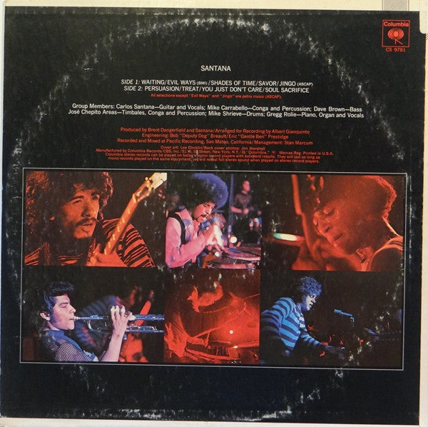 Santana : Santana (LP, Album, RE)