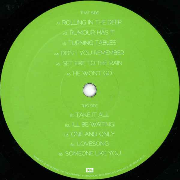 Adele  - 21 (LP) (Very Good Plus (VG+))