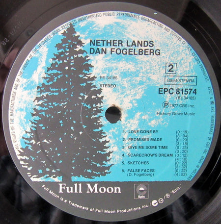Dan Fogelberg : Nether Lands (LP, Album, Gat)