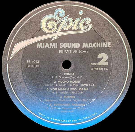 Miami Sound Machine - Primitive Love (LP) (Near Mint (NM or M-))