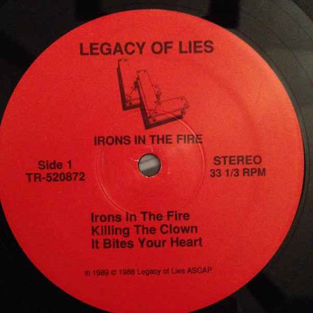Legacy Of Lies - Irons In The Fire (LP) (Near Mint (NM or M-))