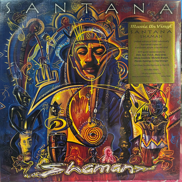 Santana : Shaman (2xLP, Album, Num, RE, Tra)