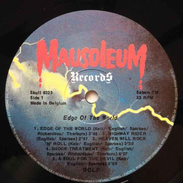 Wolf  - Edge Of The World (LP) (Near Mint (NM or M-))