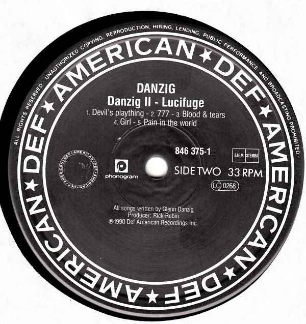 Danzig - Danzig II - Lucifuge (LP) (Very Good Plus (VG+))