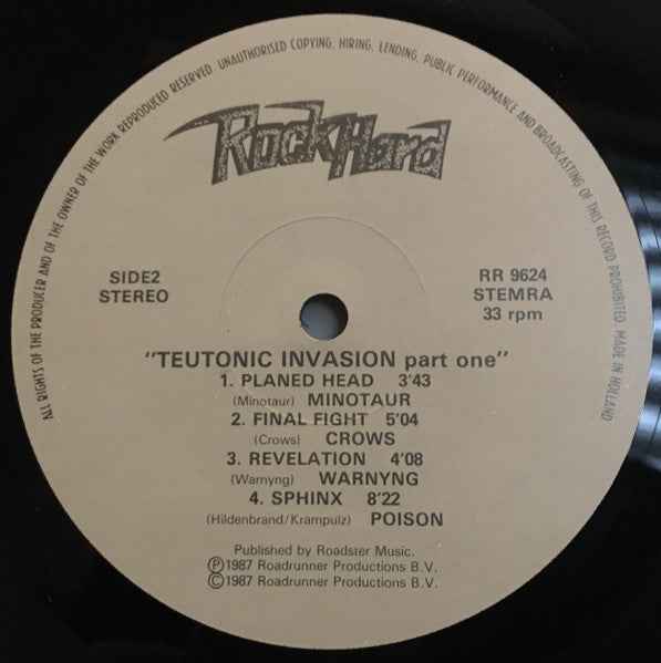 Various - Teutonic Invasion Part One (LP) (Near Mint (NM or M-))
