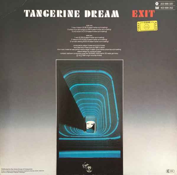 Tangerine Dream - Exit (LP) (Very Good Plus (VG+))