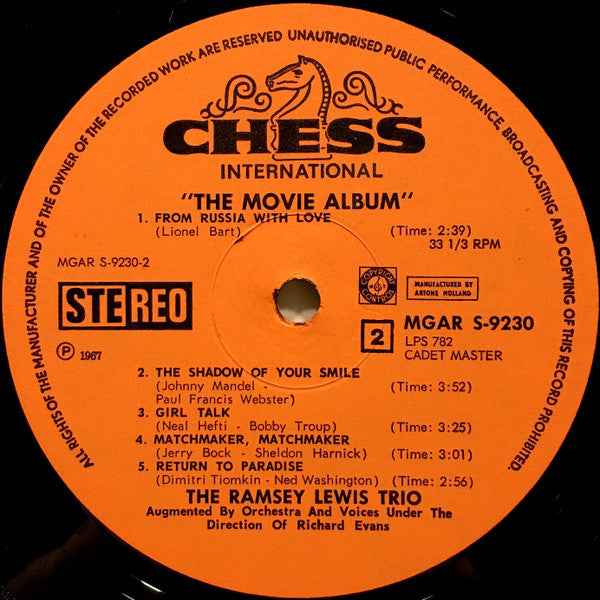 The Ramsey Lewis Trio - The Movie Album (LP) (Near Mint (NM or M-))