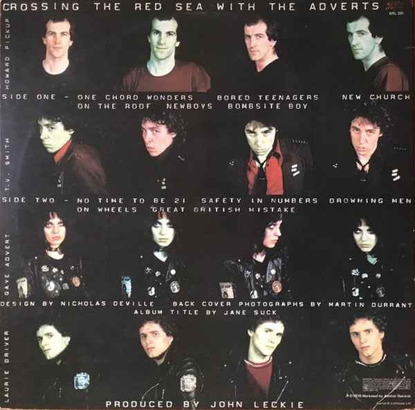The Adverts - Crossing The Red Sea With The Adverts (LP) (Very Good Plus (VG+))