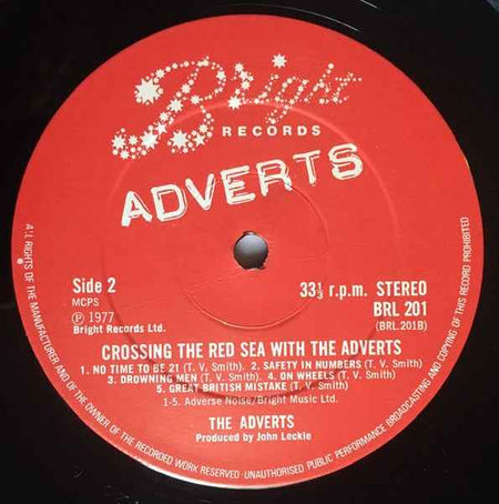 The Adverts - Crossing The Red Sea With The Adverts (LP) (Very Good Plus (VG+))