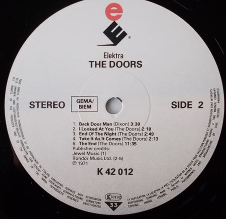 The Doors : The Doors (LP, Album, RE)