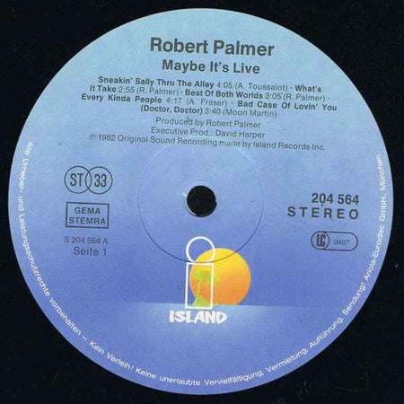 Robert Palmer - Maybe It's Live (LP) (Near Mint (NM or M-))