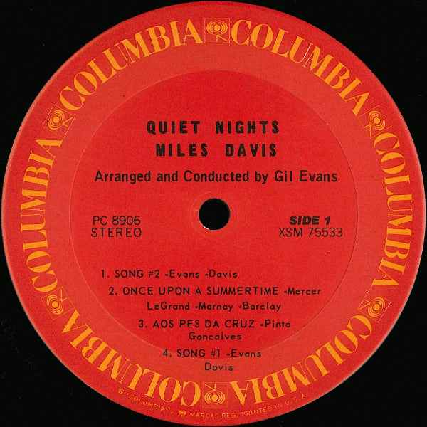 Miles Davis - Quiet Nights (LP) (Near Mint (NM or M-))