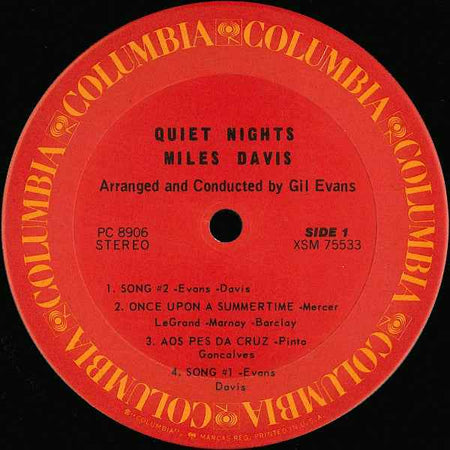 Miles Davis - Quiet Nights (LP) (Near Mint (NM or M-))