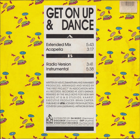 Icy D. & Doc Daze : Get On Up & Dance (12")