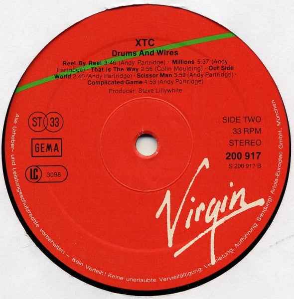 XTC - Drums And Wires (LP) (Near Mint (NM or M-))