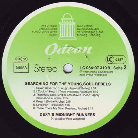 Dexys Midnight Runners - Searching For The Young Soul Rebels (LP) (Very Good Plus (VG+))