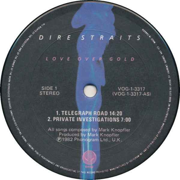 Dire Straits - Love Over Gold (LP) (Very Good Plus (VG+))