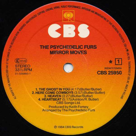 The Psychedelic Furs - Mirror Moves (LP) (Near Mint (NM or M-))