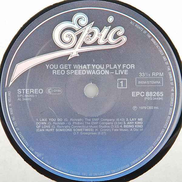 REO Speedwagon - You Get What You Play For (2xLP) (Near Mint (NM or M-))