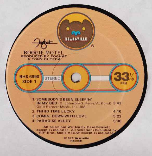 Foghat - Boogie Motel (LP) (Very Good Plus (VG+))